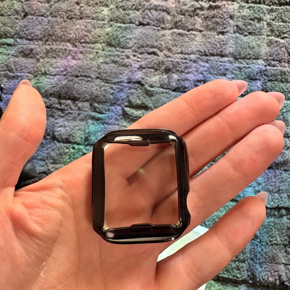 Sleek Black 44mm Watch Case Cover